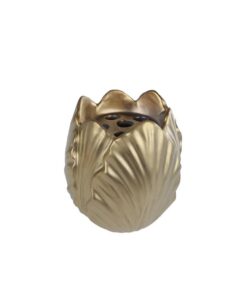 Aardewerken Vaas Tulp 15x15x16.4 cm Mat Goud