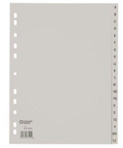 Alternative view of Ahrend Ofc-tab1 Tabbladen A4 A - Z Grijs / Set 20 Stuks