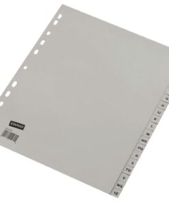 Ahrend Ofc-tab1 Tabbladen A4 A - Z Grijs / Set 20 Stuks