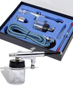 Airbrush set met glazen beker 0