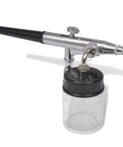 Airbrush set met glazen beker 0