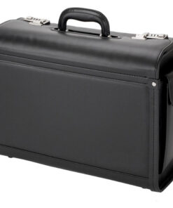Alassio Pilotenkoffer Genova Imitatieleer Zwart