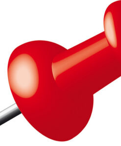 Alco AL-662-12 Pushpins Doosje A 40 Stuks Rood