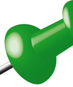 Alco AL-662-18 Pushpins Doosje A 40 Stuks Donkergroen