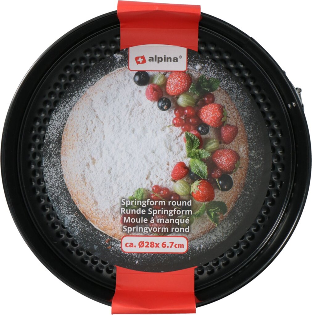 Alpina Springvorm Anti-Aanbaklaag Metaal 28x6,7cm Zwart - Image 4