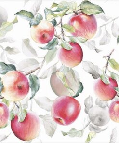 Ambiente Servetten 33x33 cm Fresh Apples Green Najaar Herfst