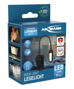 Ansman Universele LED Lamp met Clip Zwart