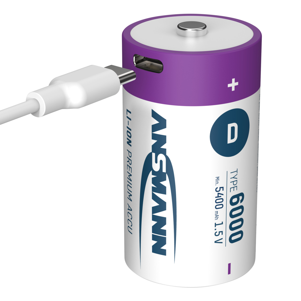 Ansmann Oplaadbaar Batterij D En Usb-c - Image 3