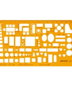 Aristo AR-5064 Architecten Meubelsjabloon Schaal 1:100 Oranje