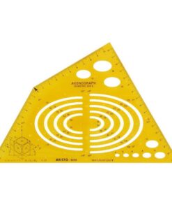 Aristo AR-5088 Tekensjabloon Axonograph 240x135x1.2 mm Oranje/Transparant