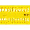 Aristo AR-5301/7 Lettersjabloon 7mm H-profiel Schriftvorm B Recht