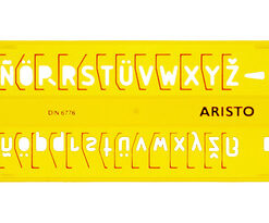 Aristo AR-5301/7 Lettersjabloon 7mm H-profiel Schriftvorm B Recht