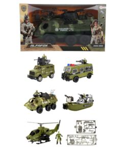 Army Militair Voertuig + Soldaat en Accessoires Verschillende Uitvoeringen
