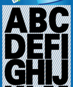 Avery AV-3784 Letteretiket 2 Vel Watervast Zwart 10 Setjes met 2 Vel