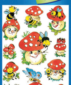 Avery AV-4304 Etiket 3 Vel Paddenstoelen 10 Setjes met 3 Vel