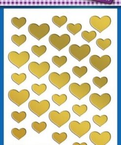Avery AV-53282 Folie Etiket Z-design Creative Pakje A 2 Vel Gouden Hartjes