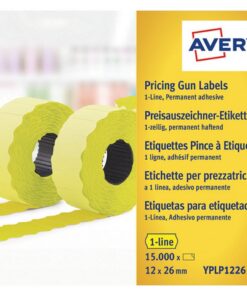 Avery AV-YPLP1226 Prijstangetiketten Permanent 10 Rollen Geel