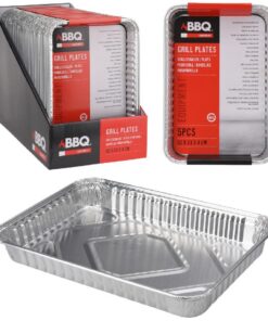 BBQ Grillschalen 32x23x4 cm 4 Stuks