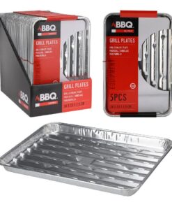 BBQ Grillschalen 34x23x2.5 cm 5 Stuks