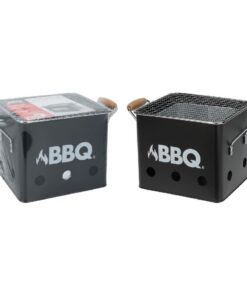 BBQ Kubus Mini Barbecue 28.5x15.5x15 cm Zwart
