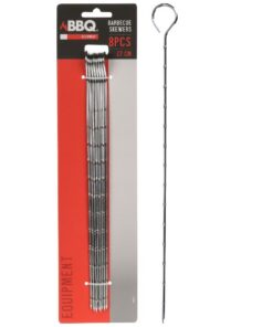 BBQ Metalen Pennen 27 cm 8 Stuks