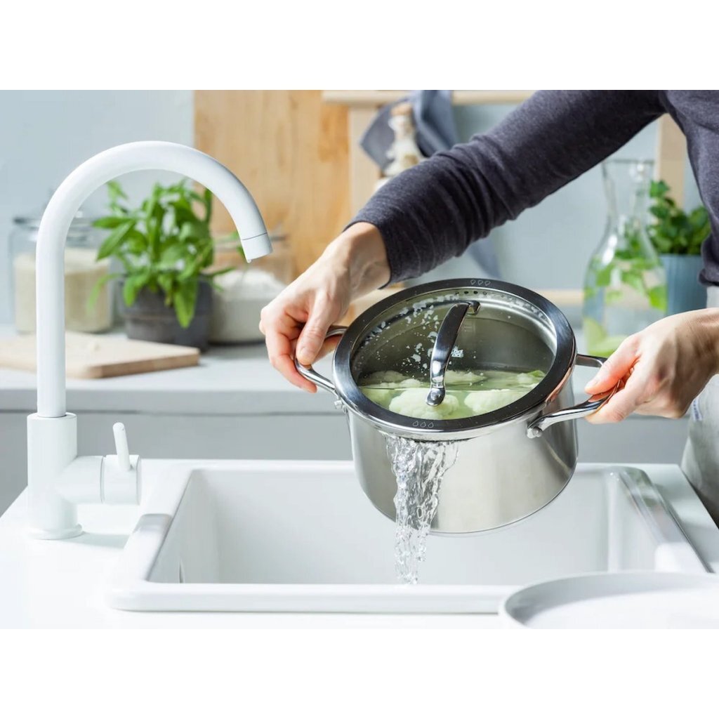 BK Twist Pannenset 5-delig RVS/Glas - Image 2