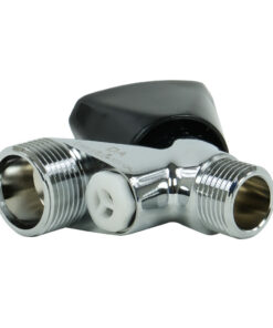 Alternative view of BONFIX Slangwartelkraan Zwart/Chroom