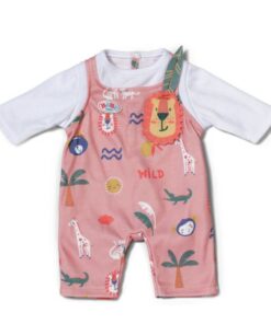 Baby Born Jungle Romper Roze/Wit