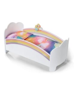 Baby Born Regenboog Bed + Licht en Geluid Wit