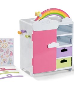Baby Born Regenboogkledingkast 33x22x39 cm + Licht en Geluid