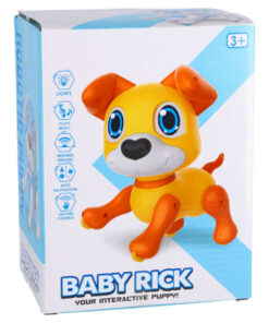Baby Rick Interactieve Robot Hond + Licht en Geluid Oranje/Geel