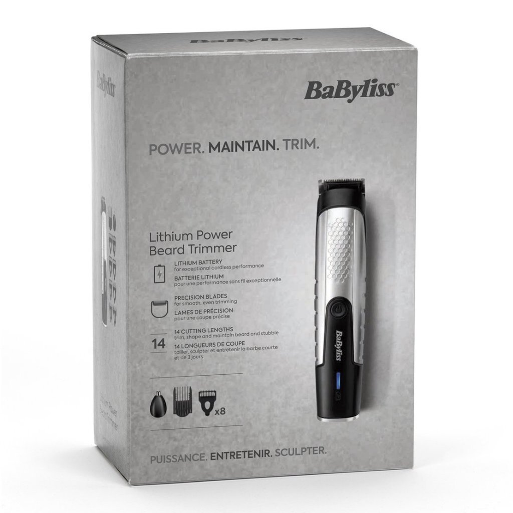 Babyliss Pro Lithium Power Baardtrimmer Zwart/Zilver - Image 2