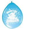 Ballon Hoera een Jongen 30cm 8 stuks