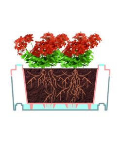 Alternative view of Bama Brick Koppelbare Plantenbakken 75L 59x23x27 cm 5 Stuks Taupe