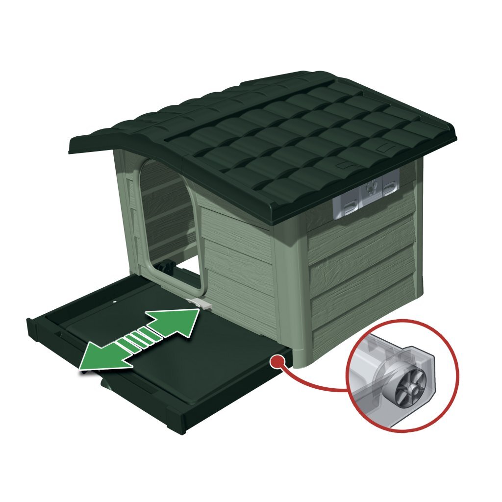 Bama Pet Cuccia Hondenhok 89x75x62 cm Groen - Image 5