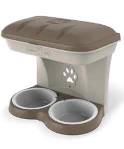 Bama Pet Hondenvoederbak 48x27x42 cm Taupe