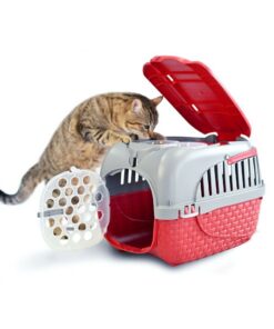 Alternative view of Bama Pet Transportbox 52x33x34 cm Rood/Zilver