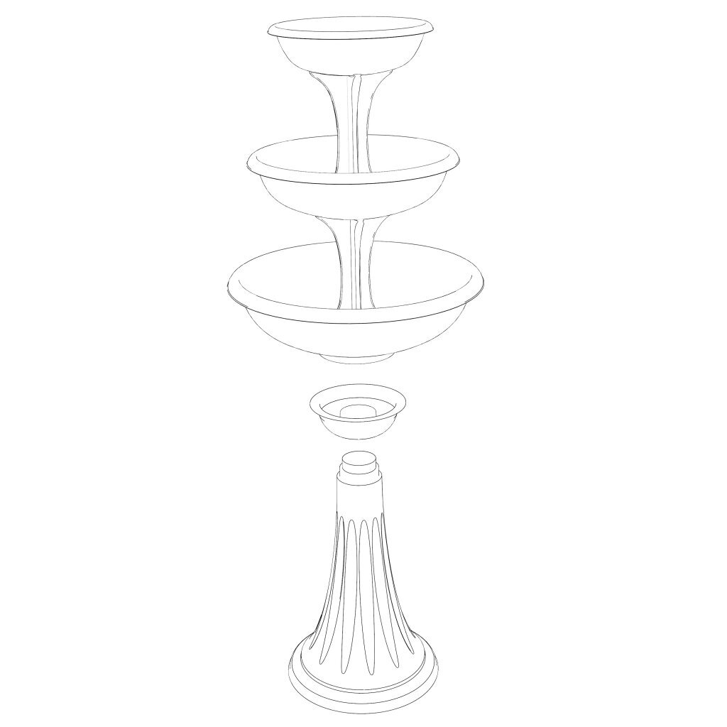 Bama Trevy Fioriera Plantenbak 50x114 cm Wit - Image 3