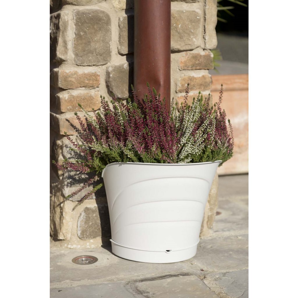 Bama Tulipano Bloempot 5L 34.5x19x30 cm 4 Stuks Wit - Image 3