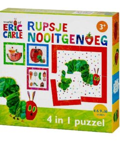 Bambolino Toys Rupsje Nooitgenoeg 4in1 Puzzel 4-16 Stukjes