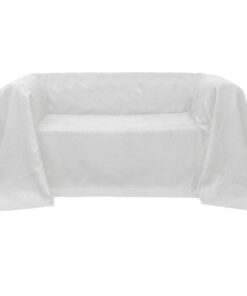 Bankhoes microsuede crème 210 x 280 cm