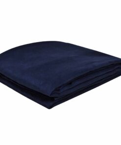 Bankhoes microsuede marineblauw 210 x 280 cm