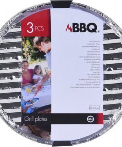 Barbecue Grillschalen Rond 35 cm 3 stuks
