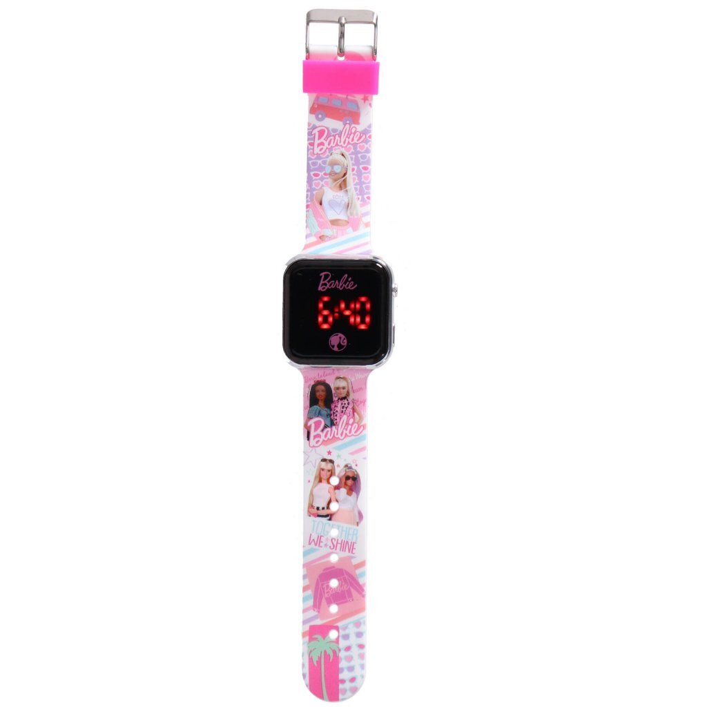 Barbie LED Horloge Roze - Image 2
