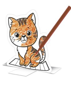 Alternative view of Basic Craft PushOut Prikkaart Dieren