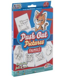 Basic Craft PushOut Prikkaart Dieren