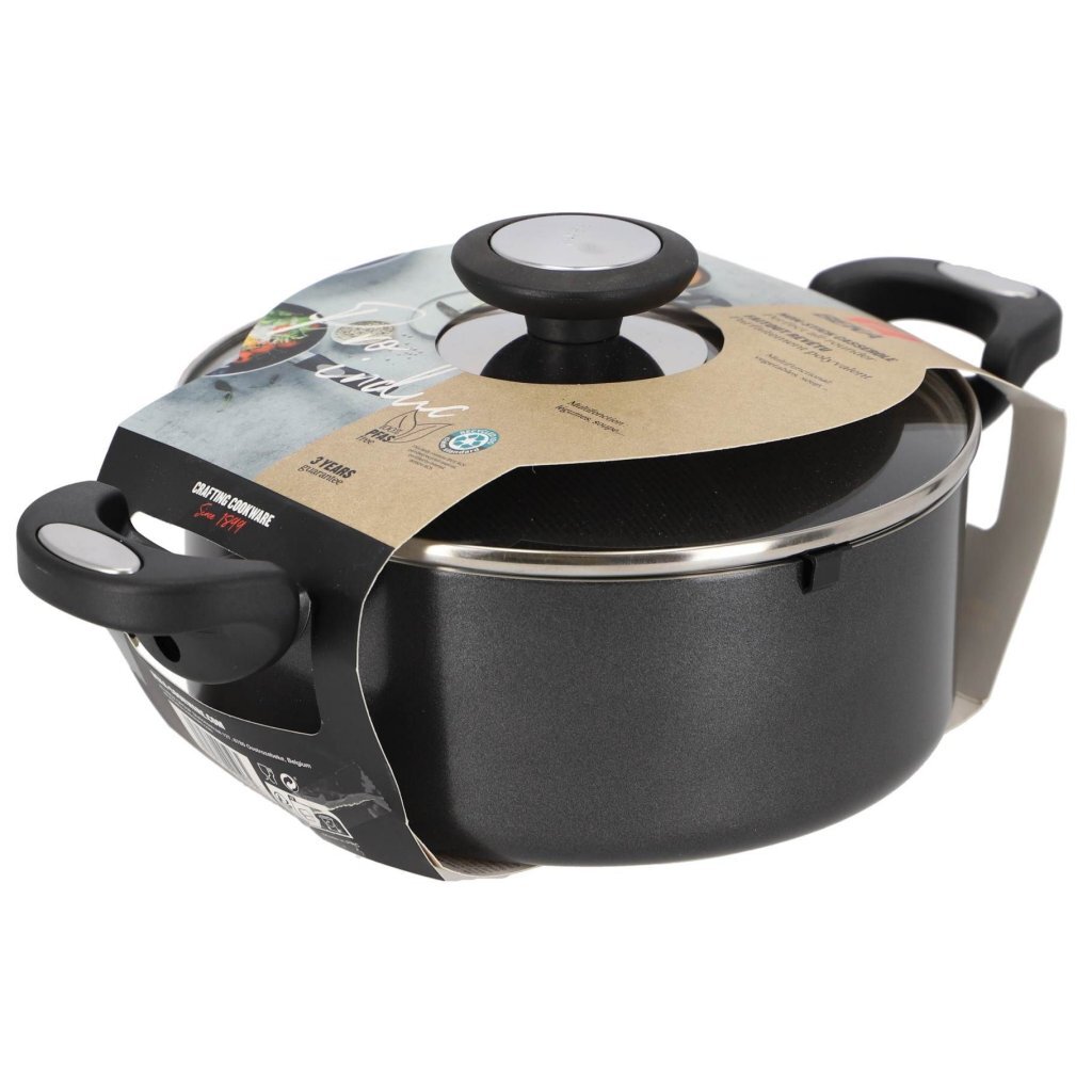 Beka Pro Induc Kookpan met Glazen Deksel 20 cm Zwart - Image 2