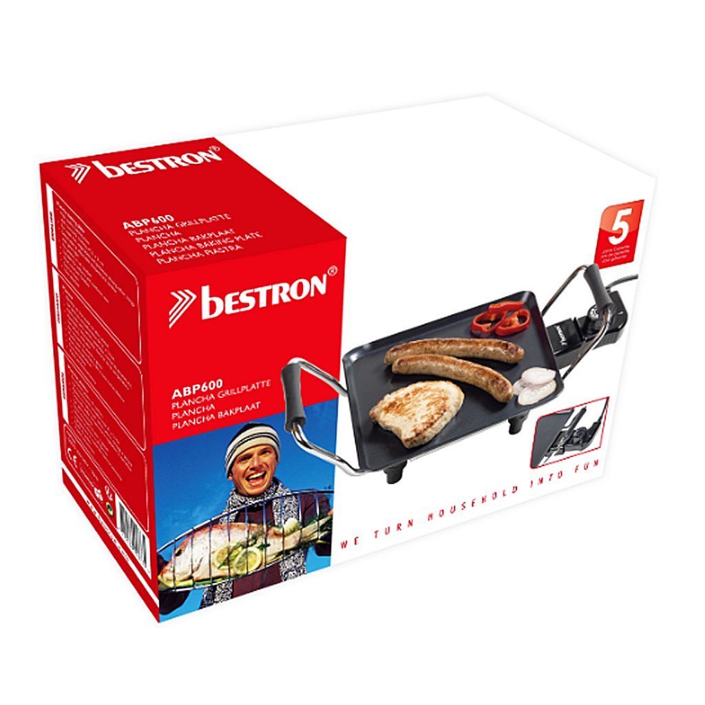 Bestron ABP600 Plancha Bakplaat 1000W Zwart - Image 2