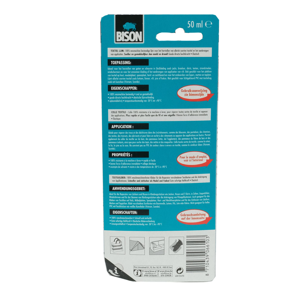 Bison Textiellijm 50 ml - Image 2
