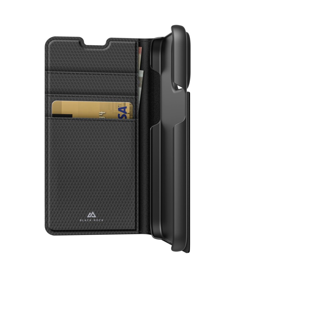 Black Rock Classic Booklet Voor Apple IPhone 15 Pro Max Zwart - Image 2